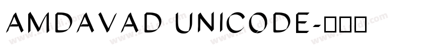 AMDAVAD UNICODE字体转换